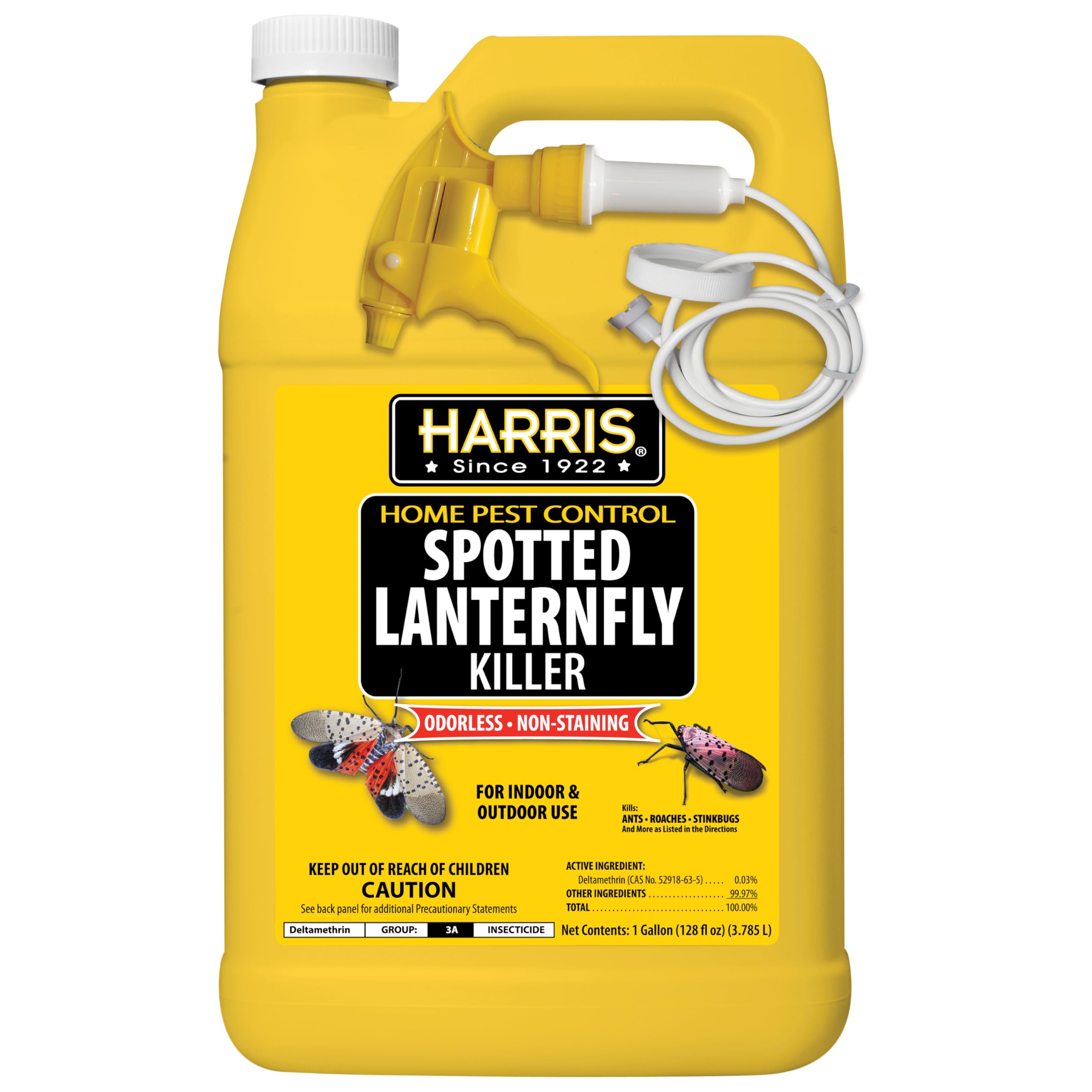 HARRISSpotted Lantern Fly Killer, Odorless and Non Staining Ready to Use Spray, 128oz
