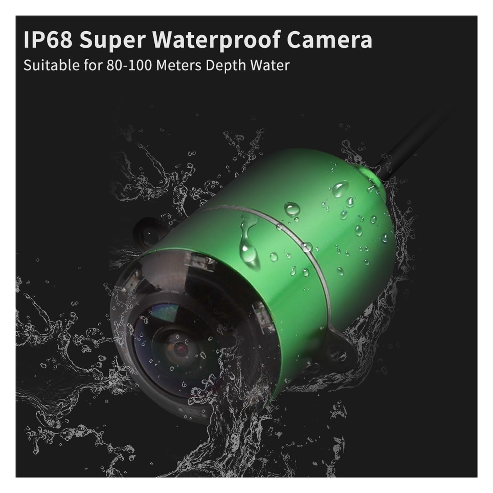 Kit de buscador peces vídeo, cámara pesca, visión nocturna oscura, pantalla Monitor LCD 4,3/5 pulgadas, dispositivo conjunto subacuática 80-100m profundidad,Equipo Profesional(Set-A 4.3 inch)