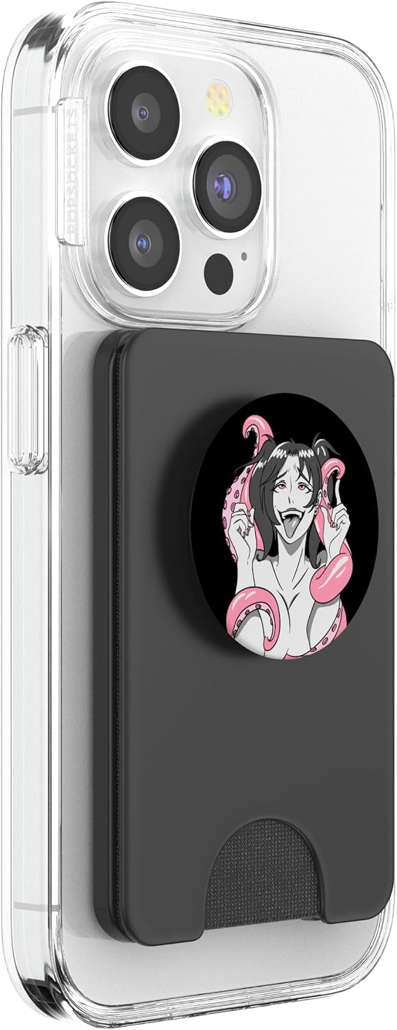 Ahegao face Anime Girl Gift for Hentai and ecchi Otaku PopSockets PopWallet for MagSafe