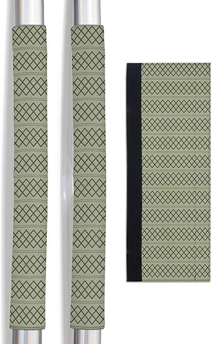 Juego de 2 fundas para manijas de puerta de refrigerador verde salvia para lavavajillas, microondas, horno, nevera, estufa, electrodomésticos,