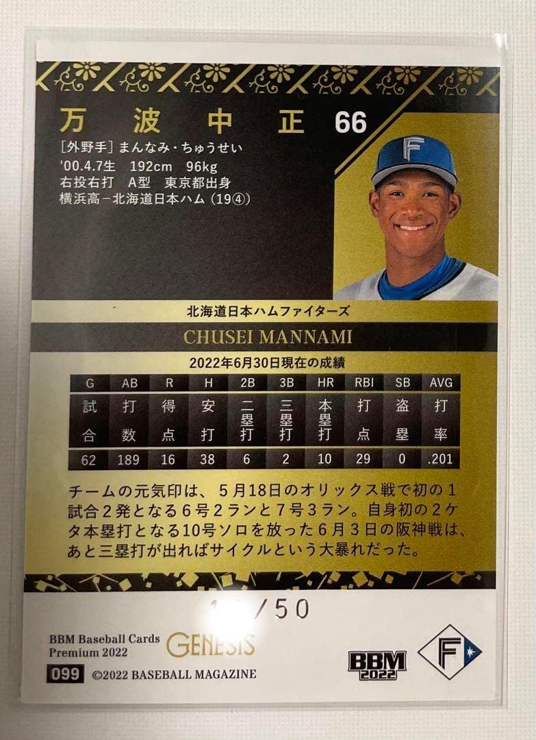 50 Sheets Limited Manwa Medieval BBM 2022 GENESIS Holo Foil