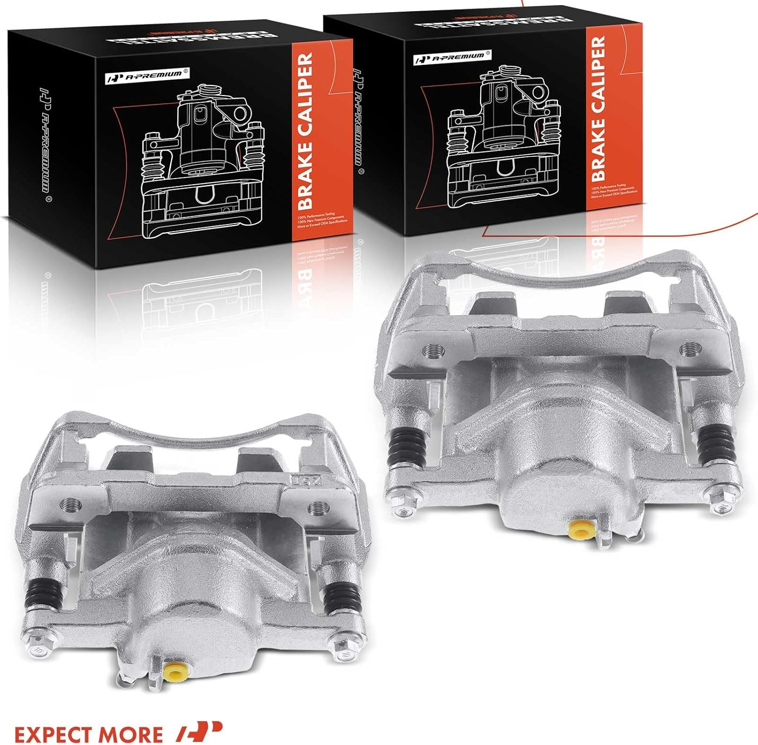 A-Premium Front Disc Brake Caliper Assembly with Bracket Compatible with Select Isuzu, Acura and Honda Models - CL 1997-1999, Integra/CR-V 1997-2001, Accord 1991-1997, TL, Odyssey, Prelude, Oasis