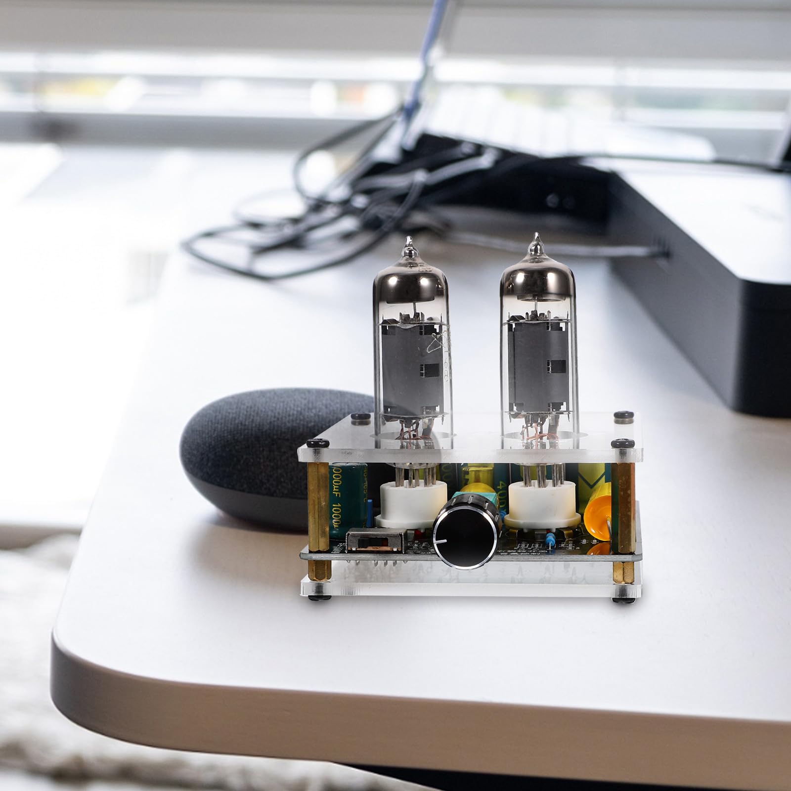 Preamplificatore Valvola Vuoto per Giradischi Phono Amplificatore Valvolare Hifi con Design Facile da Installare per Home Theater e Stereo DIY Migliora Segnale Audio con Suono
