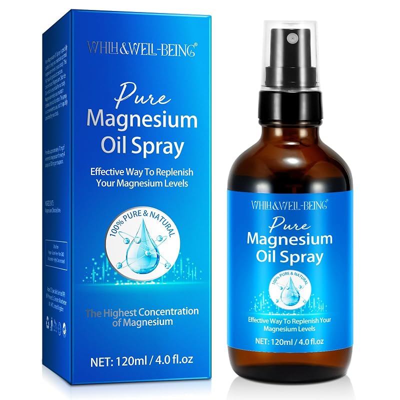 WHLH & WELL-BEING Spray de Magnésio com Cloreto de Magnésio 120 mL