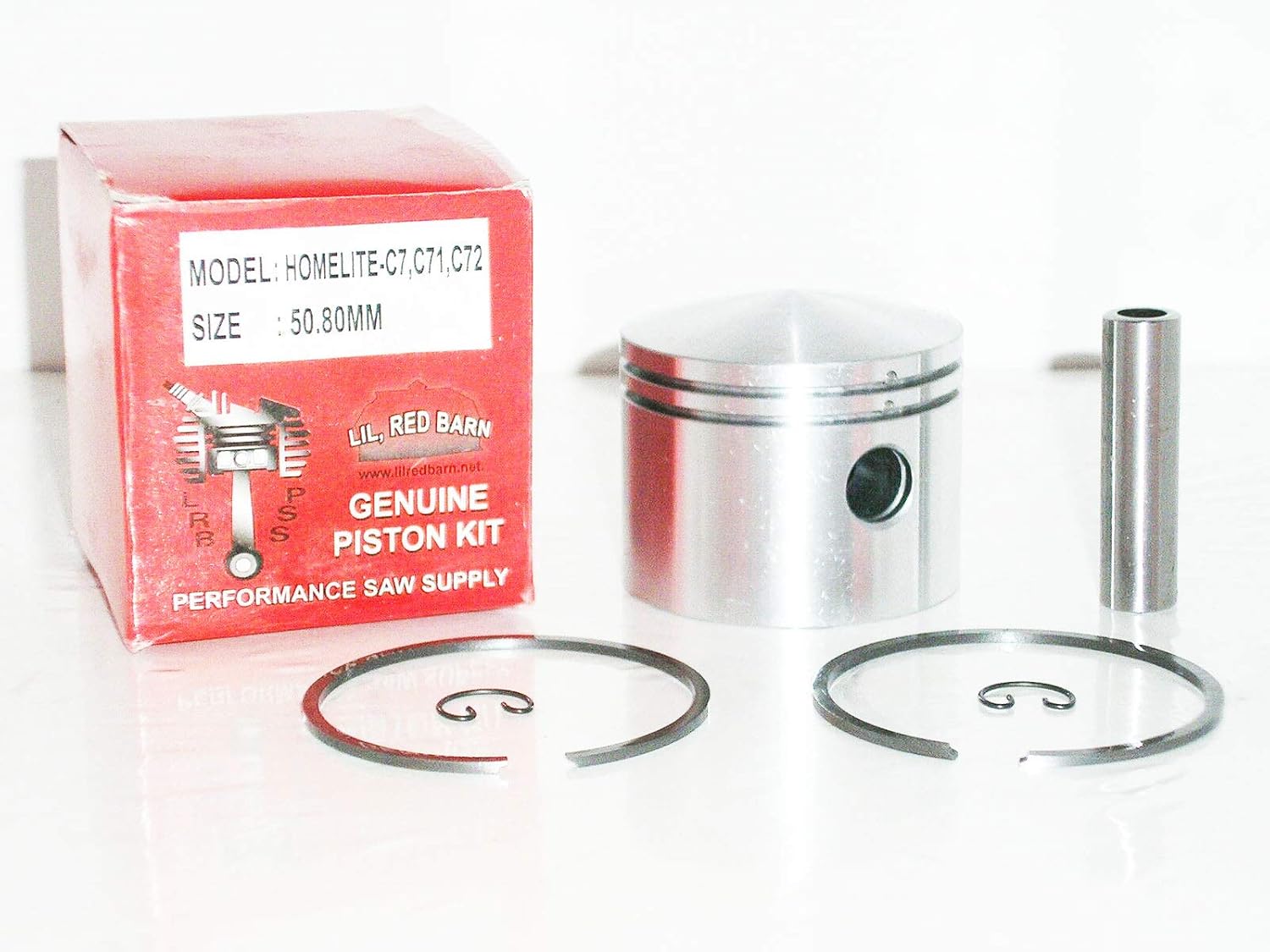 Homelite C7, C71, C72 Chainsaw Piston Kit, Replaces Homelite Part # A58653, 2" Two Day Shipping to All 50 States!