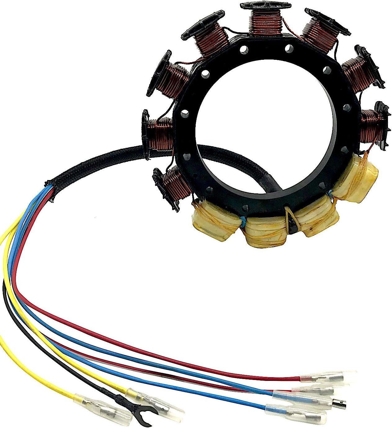 Stator for Mercury 174-9873-16 Outboard 135 150 175 210 HP SportJet 18-5867 398-9873A39 9873A3 9873A4 2-Stroke 6-Cylinder 16-AMP XR2 XR4 CARB M2 2.5 L