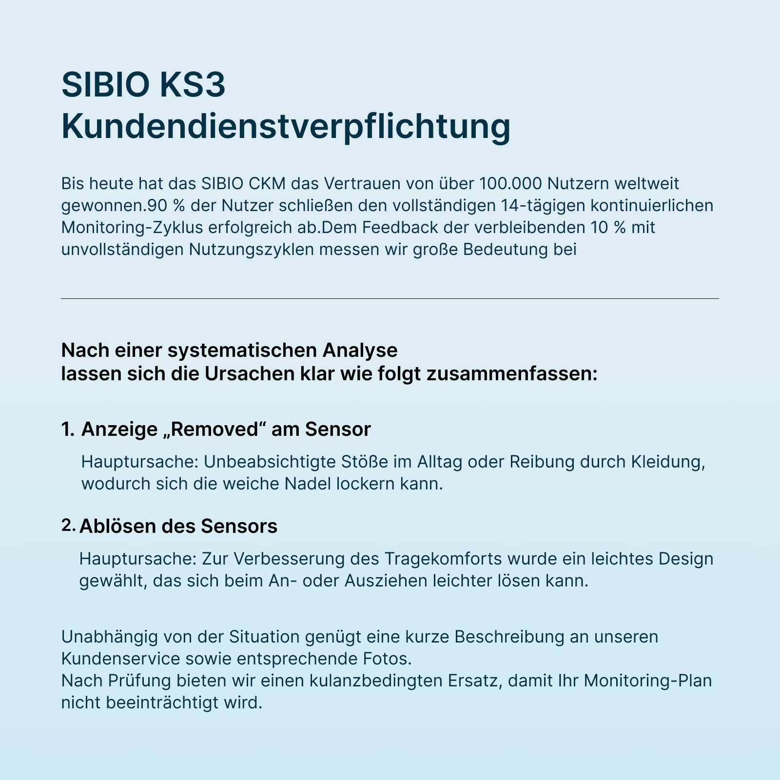 SIBIO KS3 Kontinuierliches Keton-Monitoring (CKM), 14-Tage Wearable-Sensor zur präzisen Ketose-Überwachung, Professionelles Echtzeit-Tracking für ketogene & Low-Carb-Diäten, kompatibel mit iOS/Android