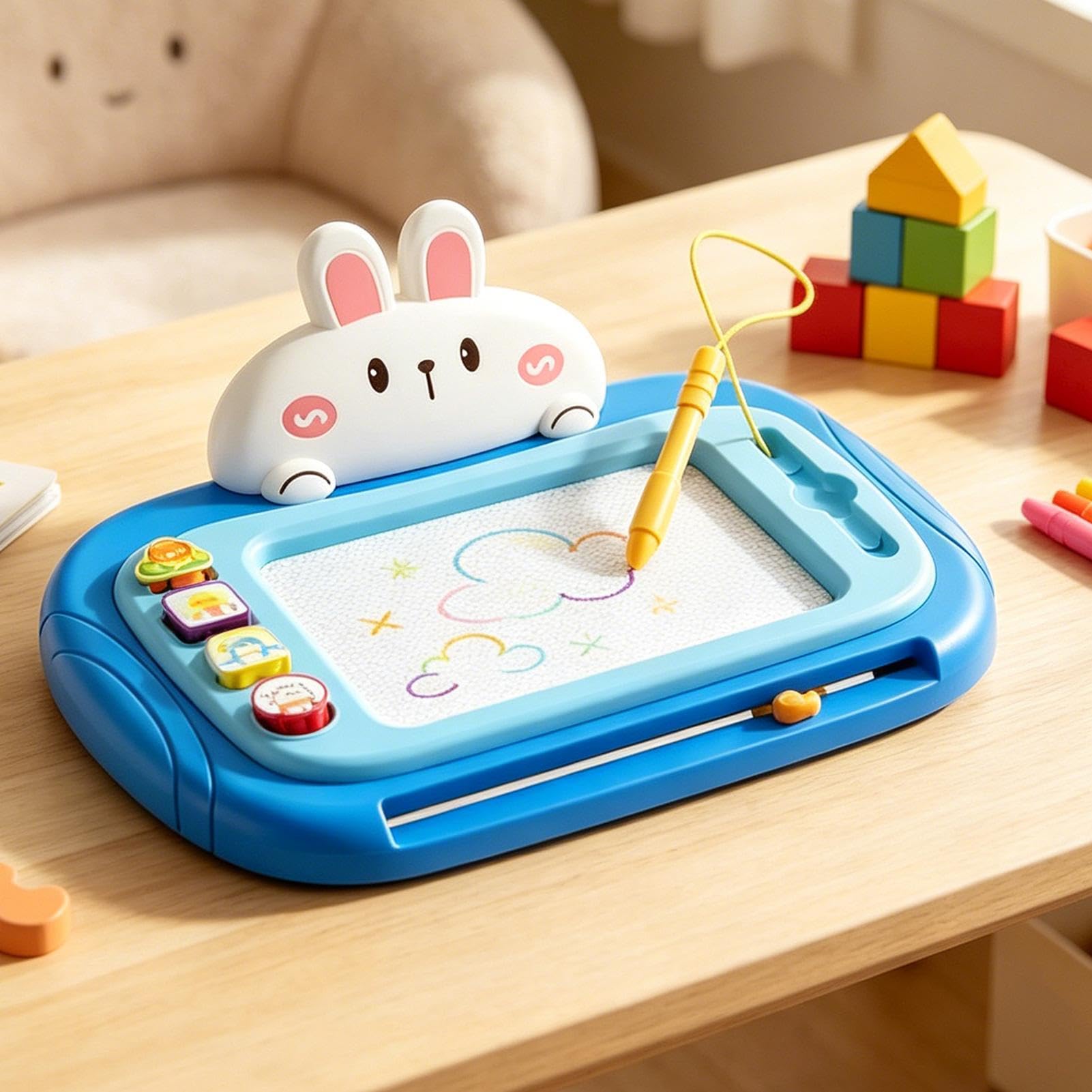Pizarra de Dibujo Juguetes de Aprendizaje con Pantalla Borrable