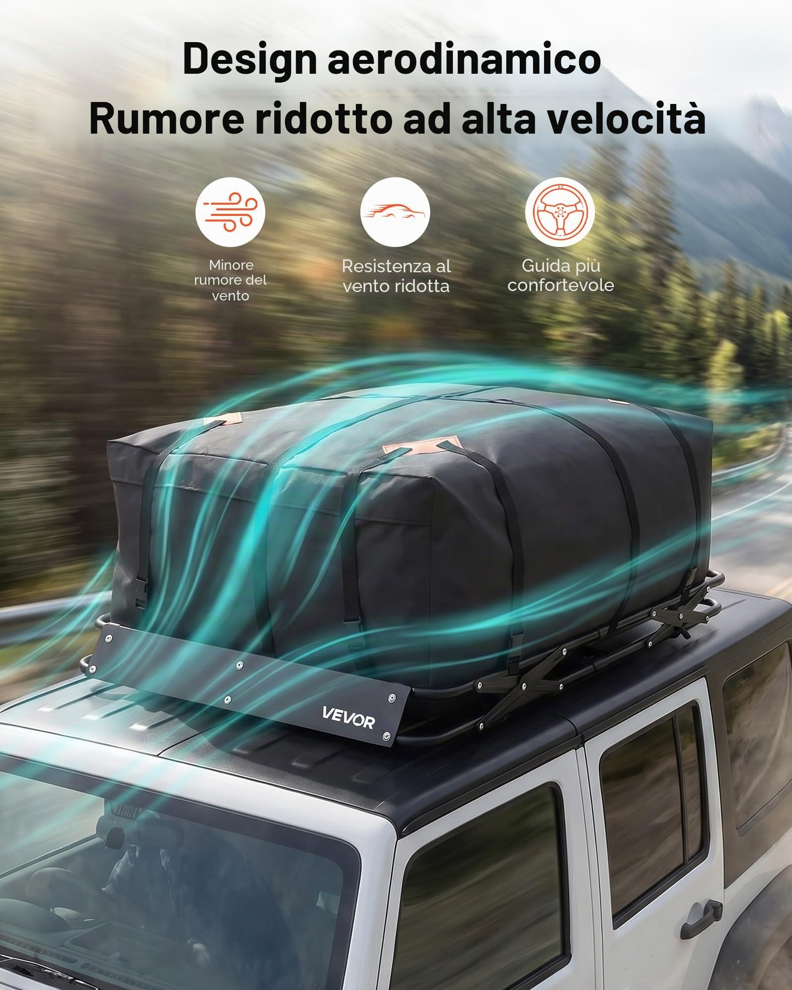 VEVOR Barra Portapacchi da Tetto da Auto, Portapacchi da Tetto per Auto 1295 x 914 x 102 mm Telaio Pieghevole a Forma di X, Carico max 90,72 kg Universale per SUV Furgoni, Campeggio, Viaggio, Pesca