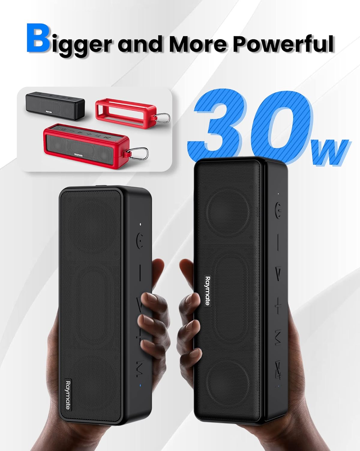 Raymate Altavoces Bluetooth, 20W IPX7 Altavoz Impermeable Inalámbrico Bluetooth-V5.0, Sonido