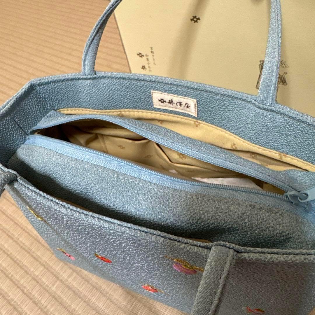 新品未使用】道中バッグ「小鈴」水色 井澤屋 雅バッグ「小鈴」｜和装