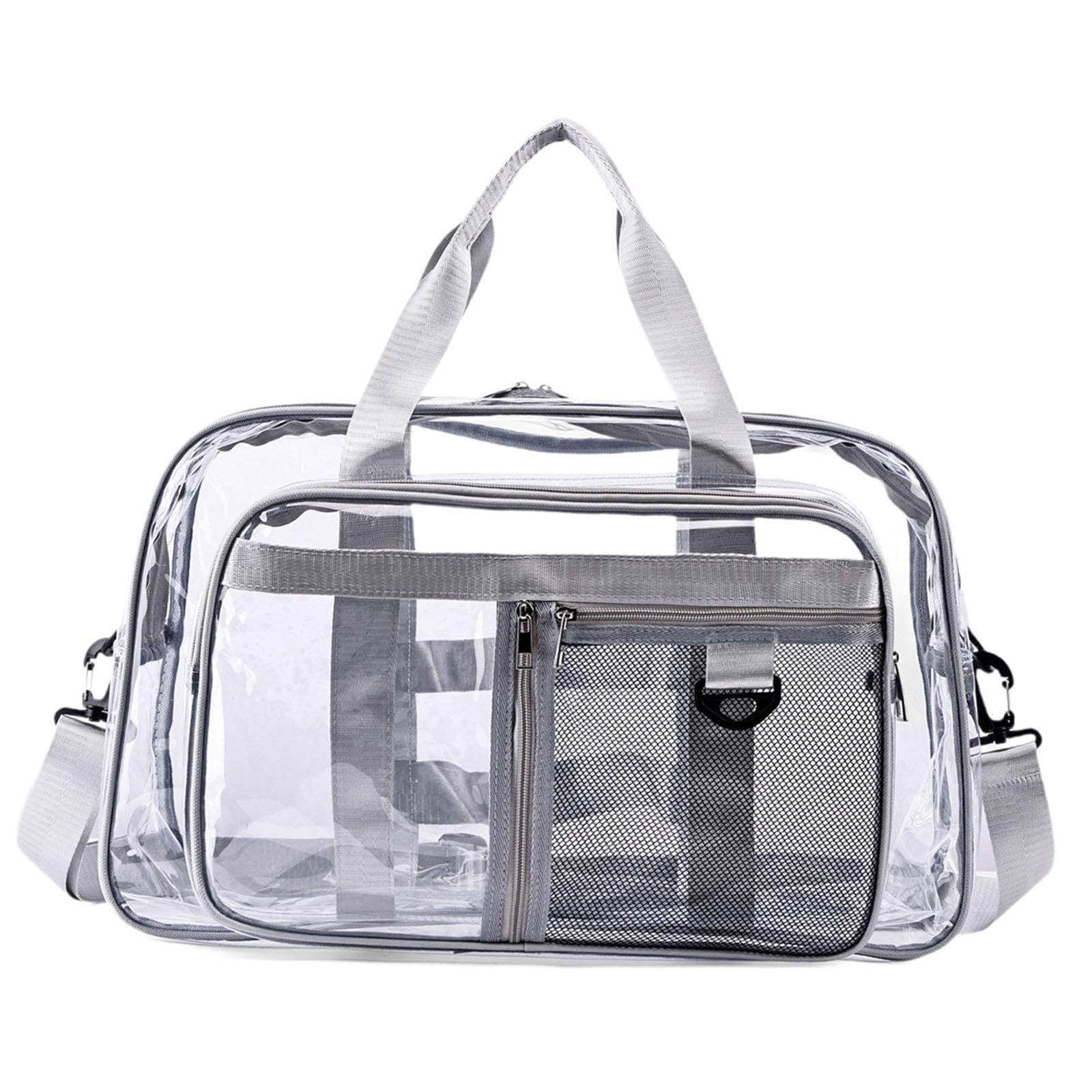 Clear Tote Bag Pouch Women's Shoulder Bag for Music Festival Commuting Beach Gray|Clothing Shoes & Accessories| Womens Handbags & Bags-image-45