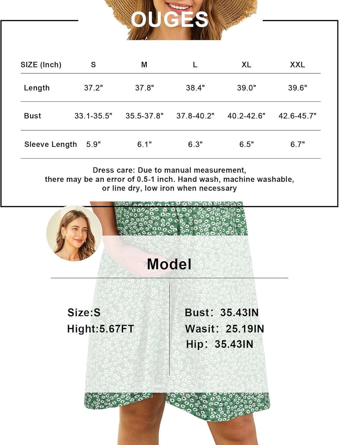 OUGES Womens 2026 Short Sleeve Summer Floral Maternity Dresses Nursing Gown Breastfeeding Clothes