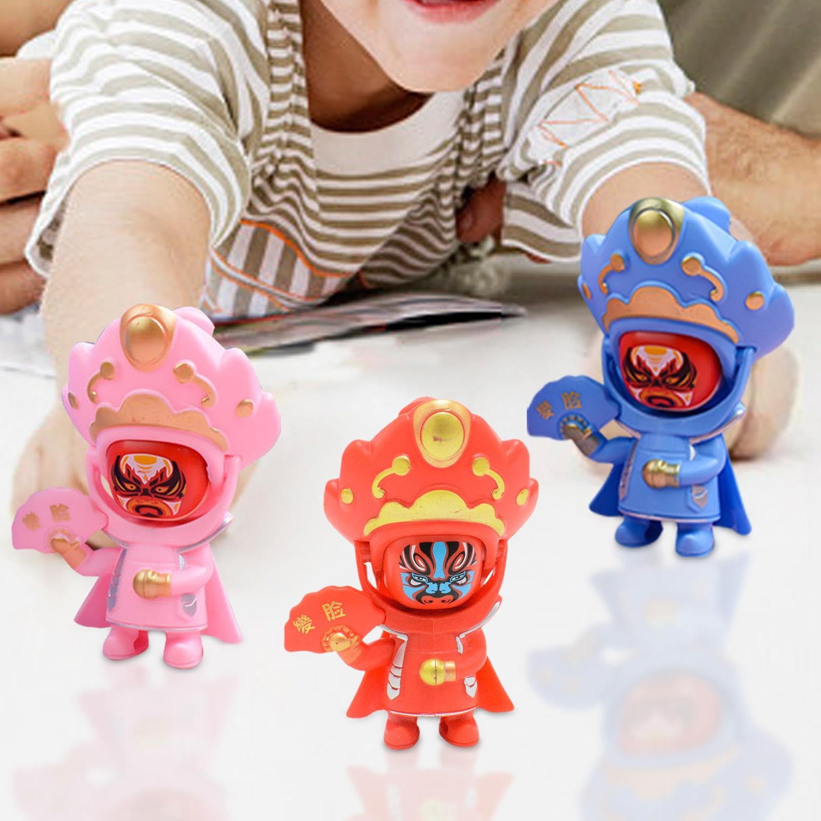 Amazon | Bvhauabx 顔が変わる人形のおもちゃ、顔が変わるフィギュア