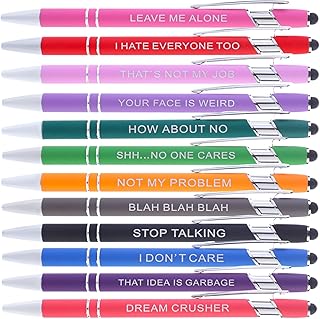 12 Pcs Ballpoint Pen,Fine Point Smooth Writing Pens,Kawaii Pens For Writing Journaling Taking Notes School Office Home.