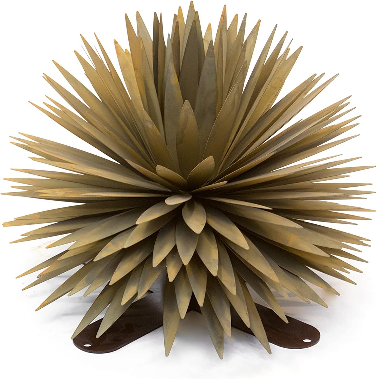 Desert Steel Yucca - Indoor/Outdoor Metal Yard Art & Yard Decor, All Weather - Small (10" W x 8" H)