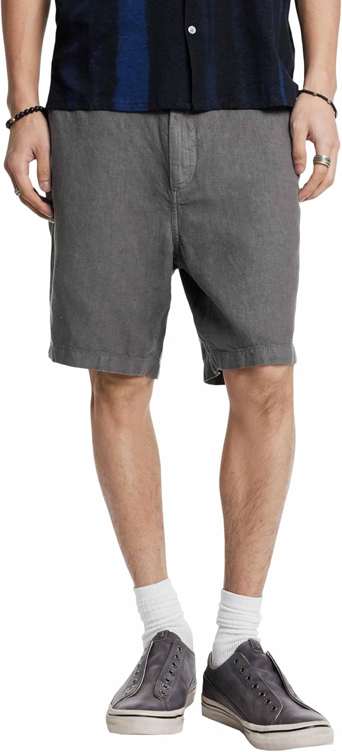 John Varvatos Men's Johnny Flat Front Short
