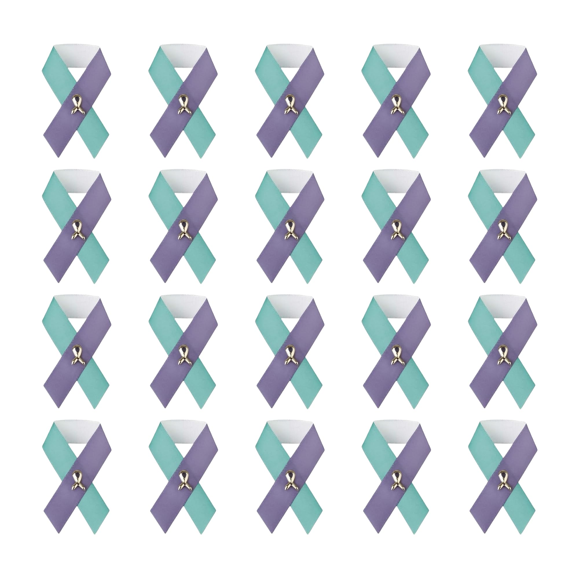 1/2/5/10/25/50/100pcs Satin Awareness Ribbon Pins (Pick your color), for Cancer &amp; Disease Awareness, Bulk Quantities for Fundraising, Events, Gift Giving