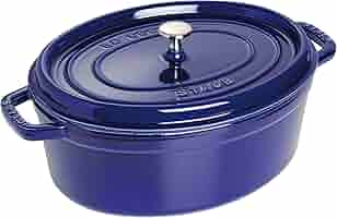 Amazon.com: Staub Cast Iron Oval Cocotte, Dutch Oven, 5.75