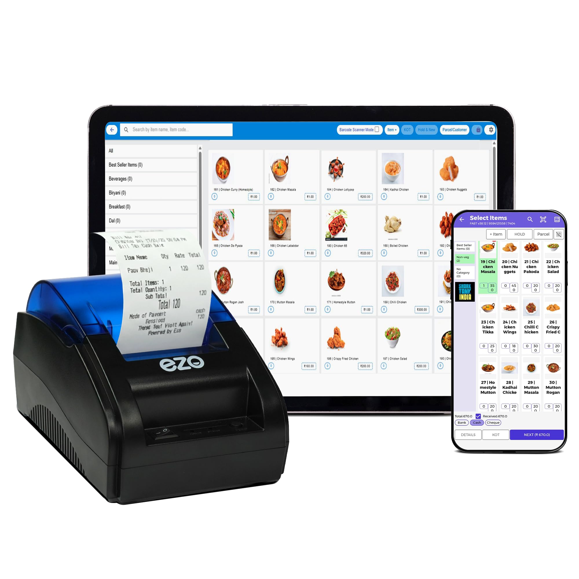 EZO 58MM 2inch Thermal Billing Machine | USB & Bluetooth Thermal Receipt Printer with 5 Rolls & Software Subscription (USB + Bluetooth)-image-45