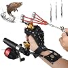 Slingshot,Fishing Slingshot Kit with Reel and 3 Arrowheads,Fishing Slingshot, Wrist Support Rocket Slingshot for Fishing and Hunting,Dual Purpose