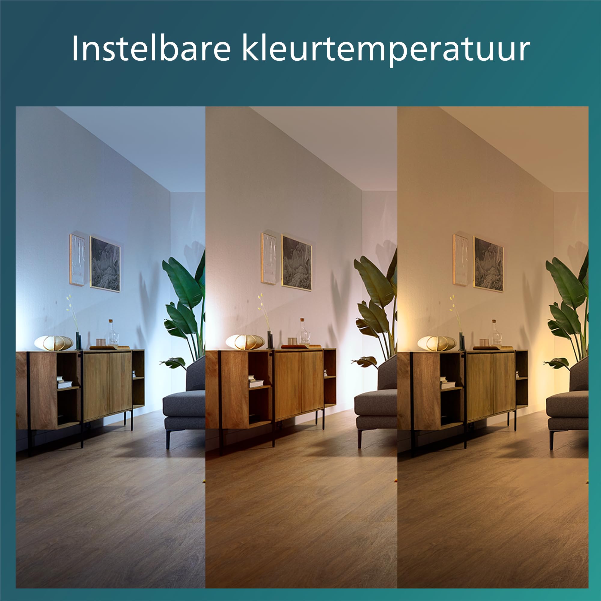 Philips LED-ventilator Olas, 106 cm, bruin/wit, stil Philips LED-ventilator Olas, 106 cm, bruin/wit, stil