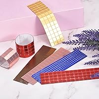 Vista 5 de uxcell 1200 azulejos autoadhesivos de discoteca de 0.394 x 0.394 in, mini mosaico, azulejos cuadrados de vidrio para manualidades, bolas