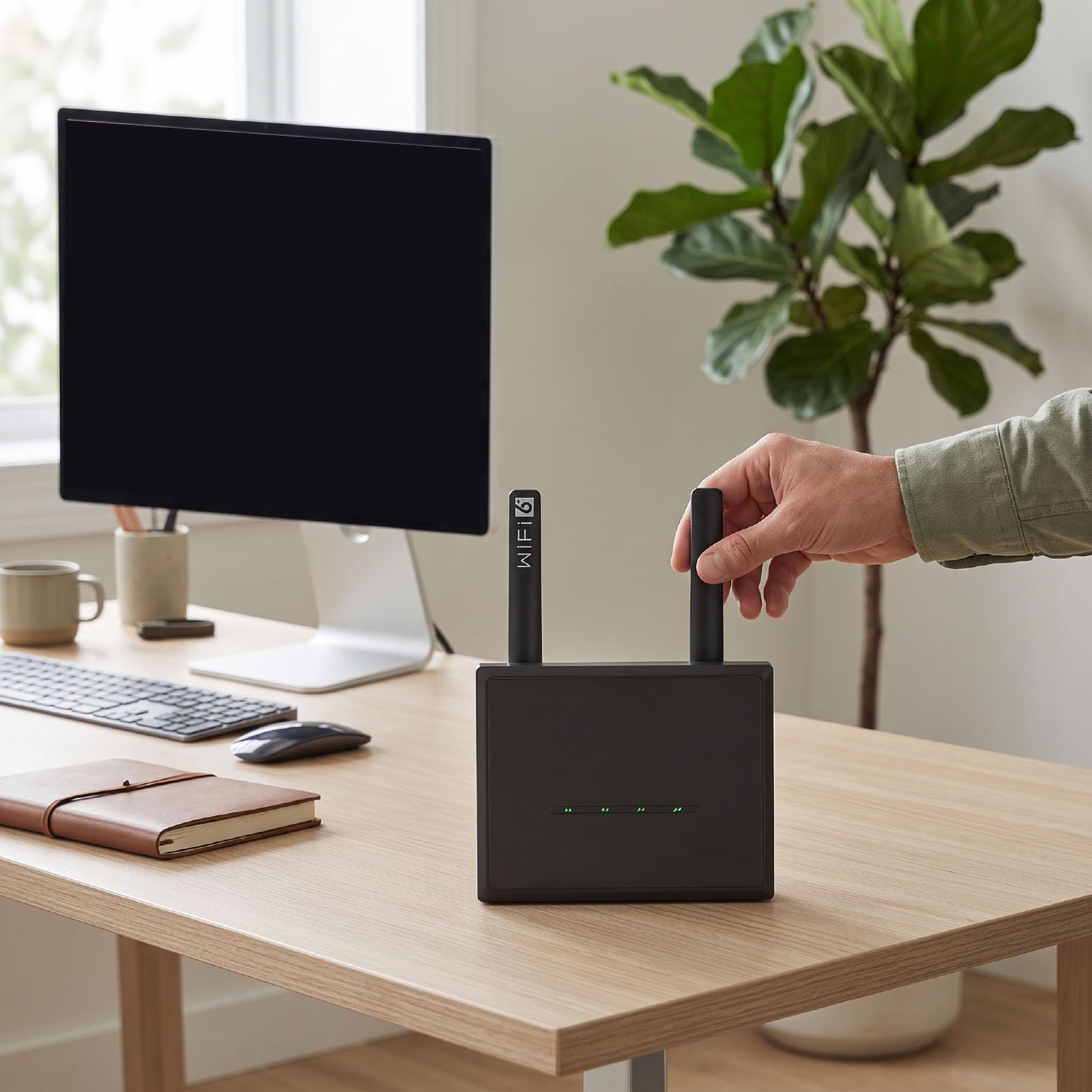 Enrutador de Viaje Portátil Wi Fi 6 (Enchufe de la UE)