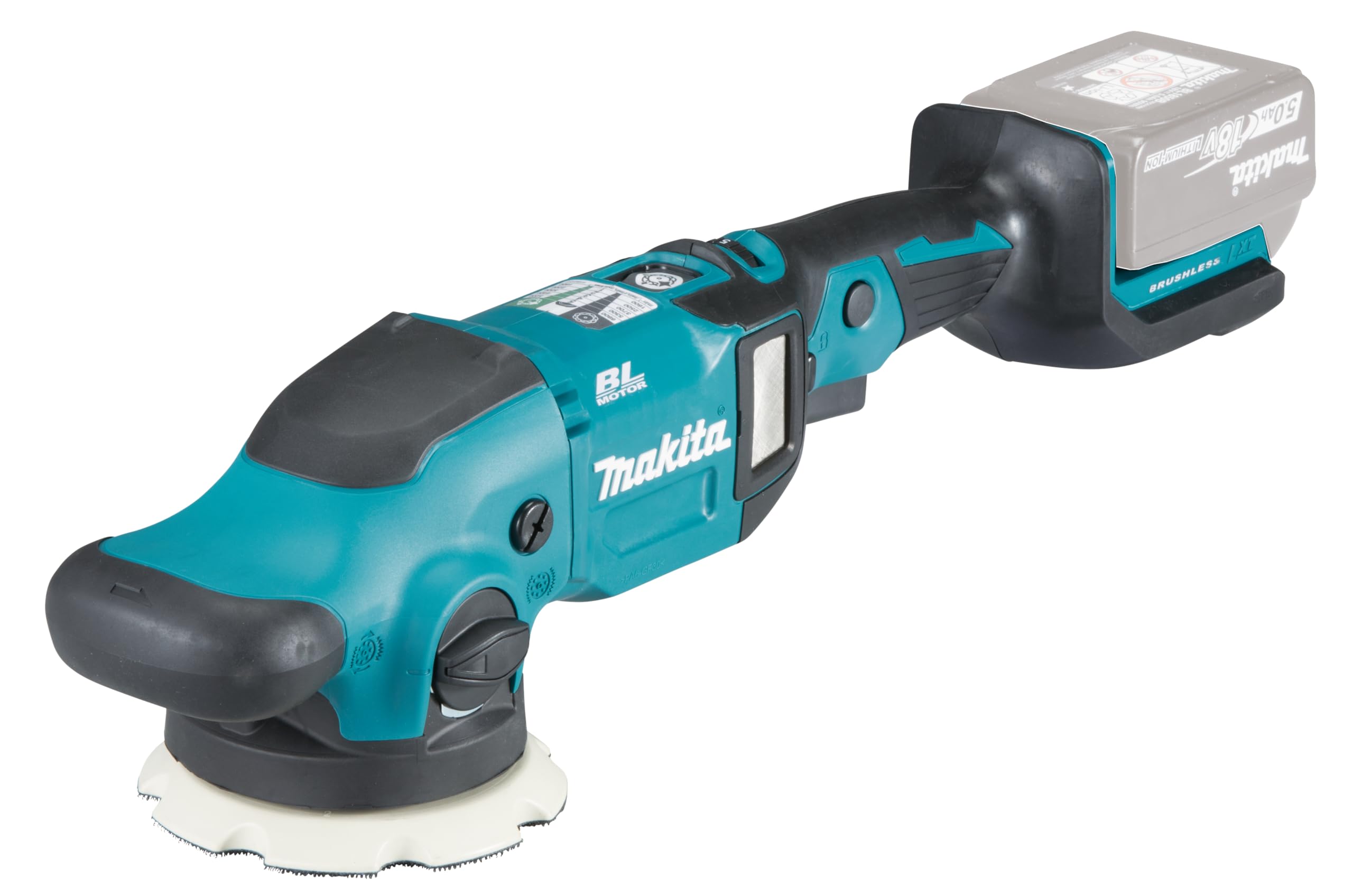 Makita DPO500Z, polisseuse sans fil 18V Li-Ion, 125 mm, rotative