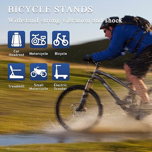 Miniatura 4 de Soporte de teléfono para bicicleta, rotación de 360, soporte de teléfono móvil de bicicleta ajustable con correa ajustable, soporte de silicona