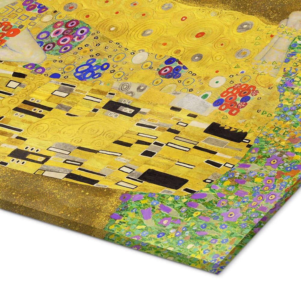 Posterlounge Der Kuss (Detail) Acrylglasbild | 60 x 90 cm von Gustav Klimt Gelb Wandbilder Wanddeko