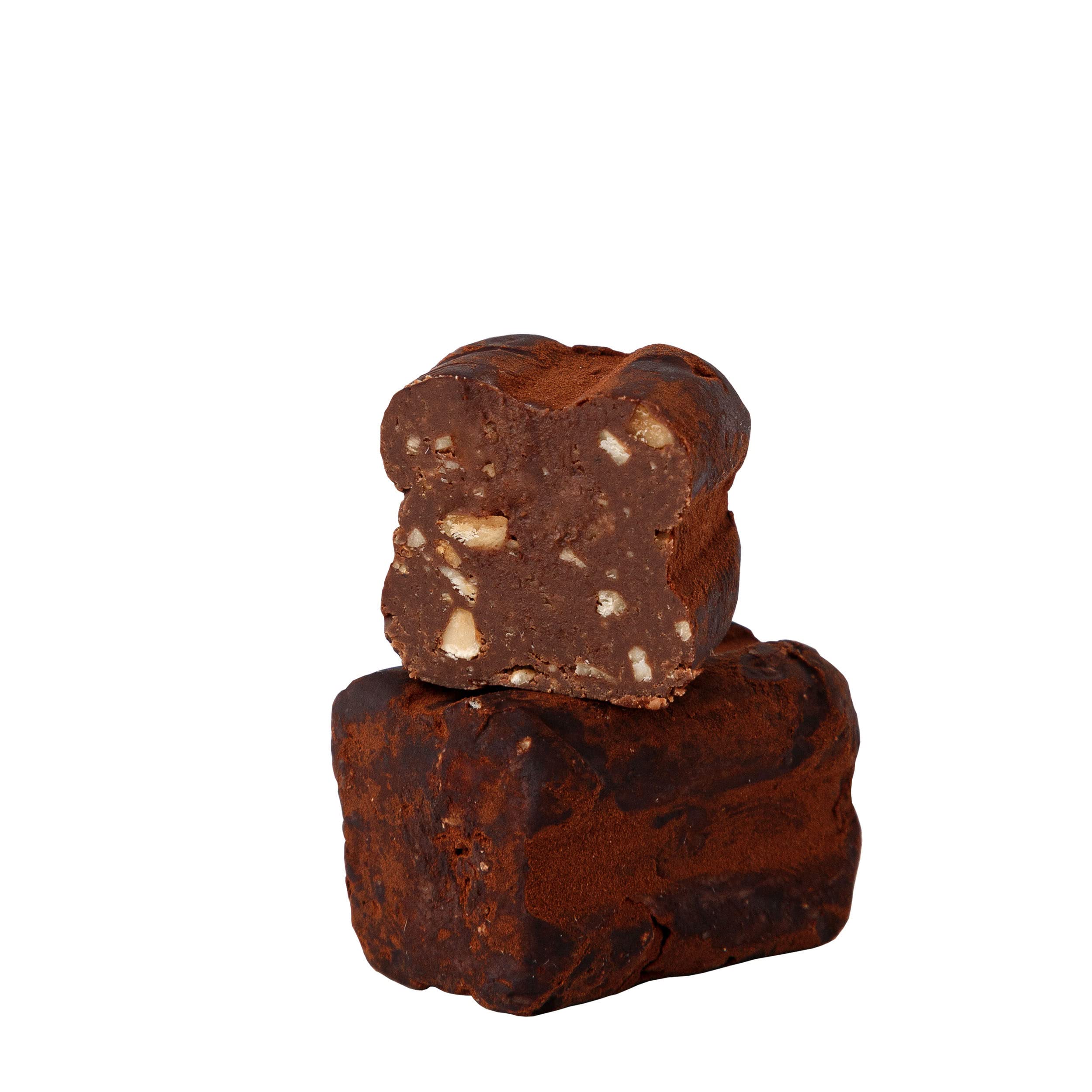 GUSTONE. Tartufini Dolci Nero Antica Torroneria Piemontese 140 Stück 1kg | glutenfrei, Zartbitterschokolade Piemont Haselnüssen, Schokoladentrüffel, ausgedehnte Reifezeit für volles Aroma, 41% Kakao