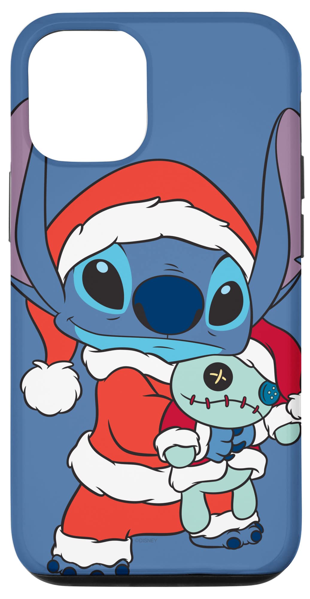 Coque iPhone 12 Disney Stitch cadeau de Noël bleu pervenche - 4
