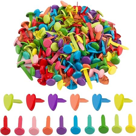 220 Attaches Parisiennes Multicolores MHwan - Pour Scrapbooking, DIY, Déco - Fer