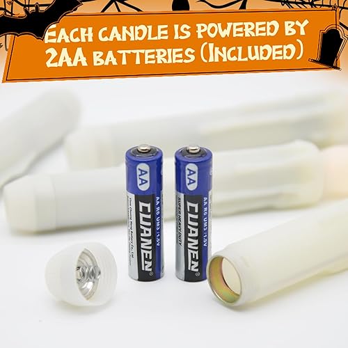 Miniatura 5 de Velas flotantes - Velas flotantes con varita, velas flotantes con pilas, velas colgantes para ventana, velas de techo para decoración navideña