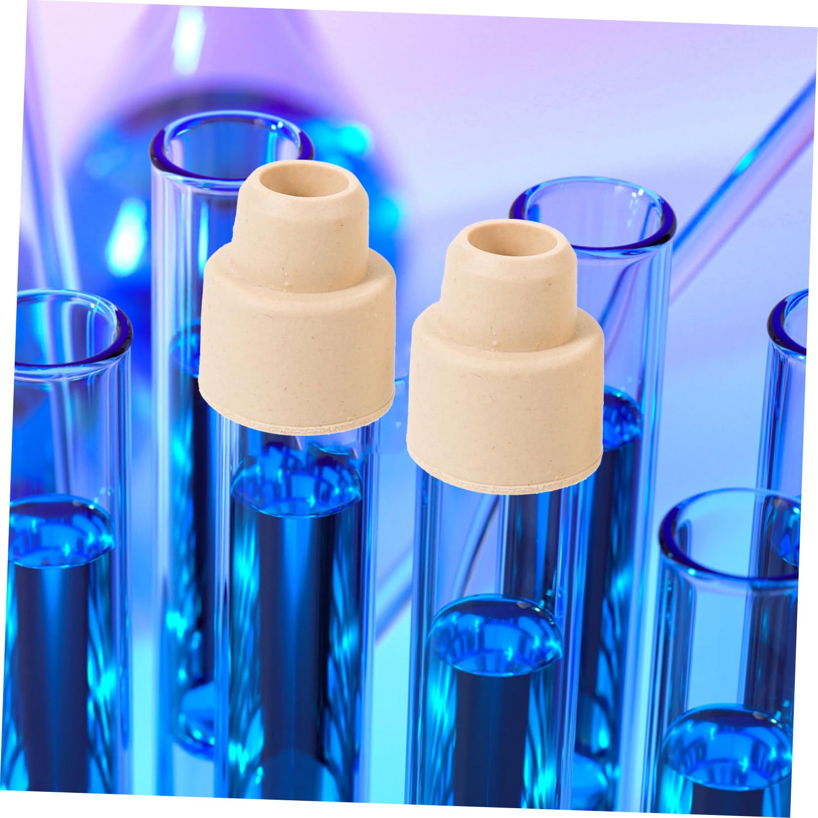 MAGICLULU 4 Ensembles Lot De 4 Compacts Pour Tubes Verrerie Appareils De Laboratoire Tubes À Essai Flacons Pichets Accessoires Pour La Maison Caoutchouc Naturel 30 pièces * 4