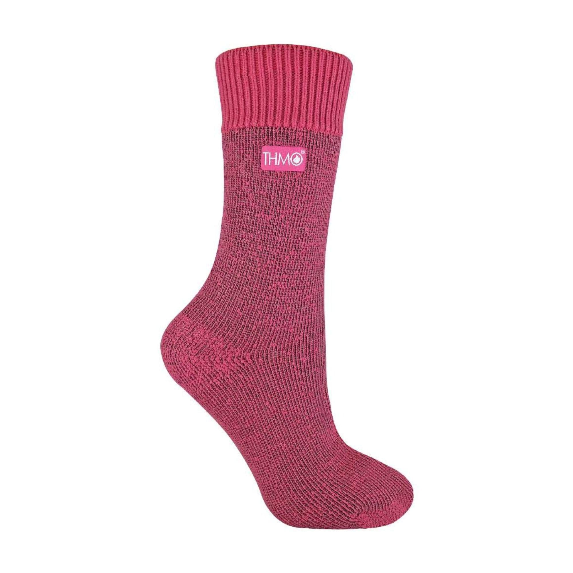 THMO - Ladies Thick Winter Warm Fluffy Inner Thermal Socks Size 4-8 UK