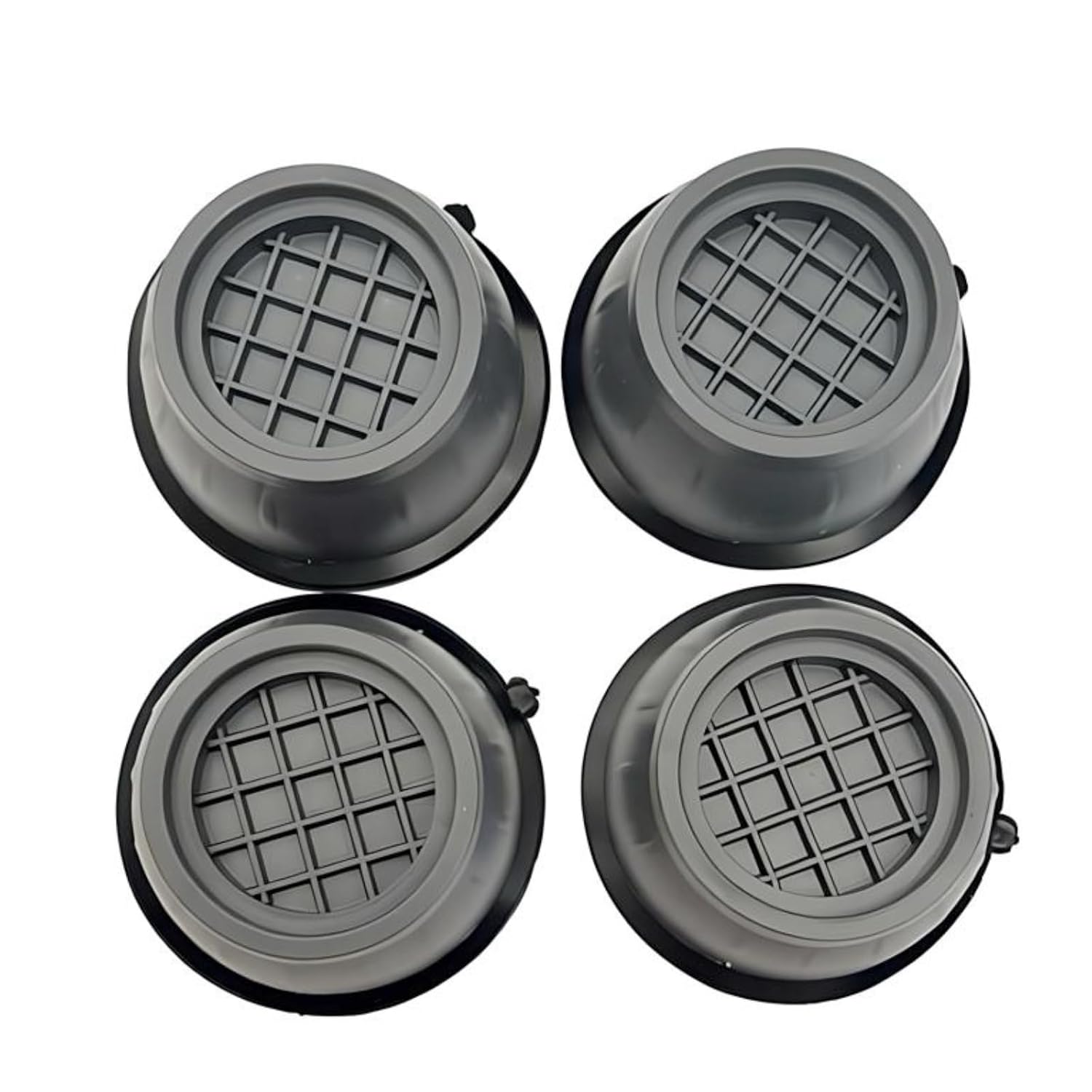 Universal Anti-Vibration & Noise Reduction Pads, 4-Pack Washing Machine and Dryer Shock Absorbers, Stabilizing Feet for Laundry Appliances