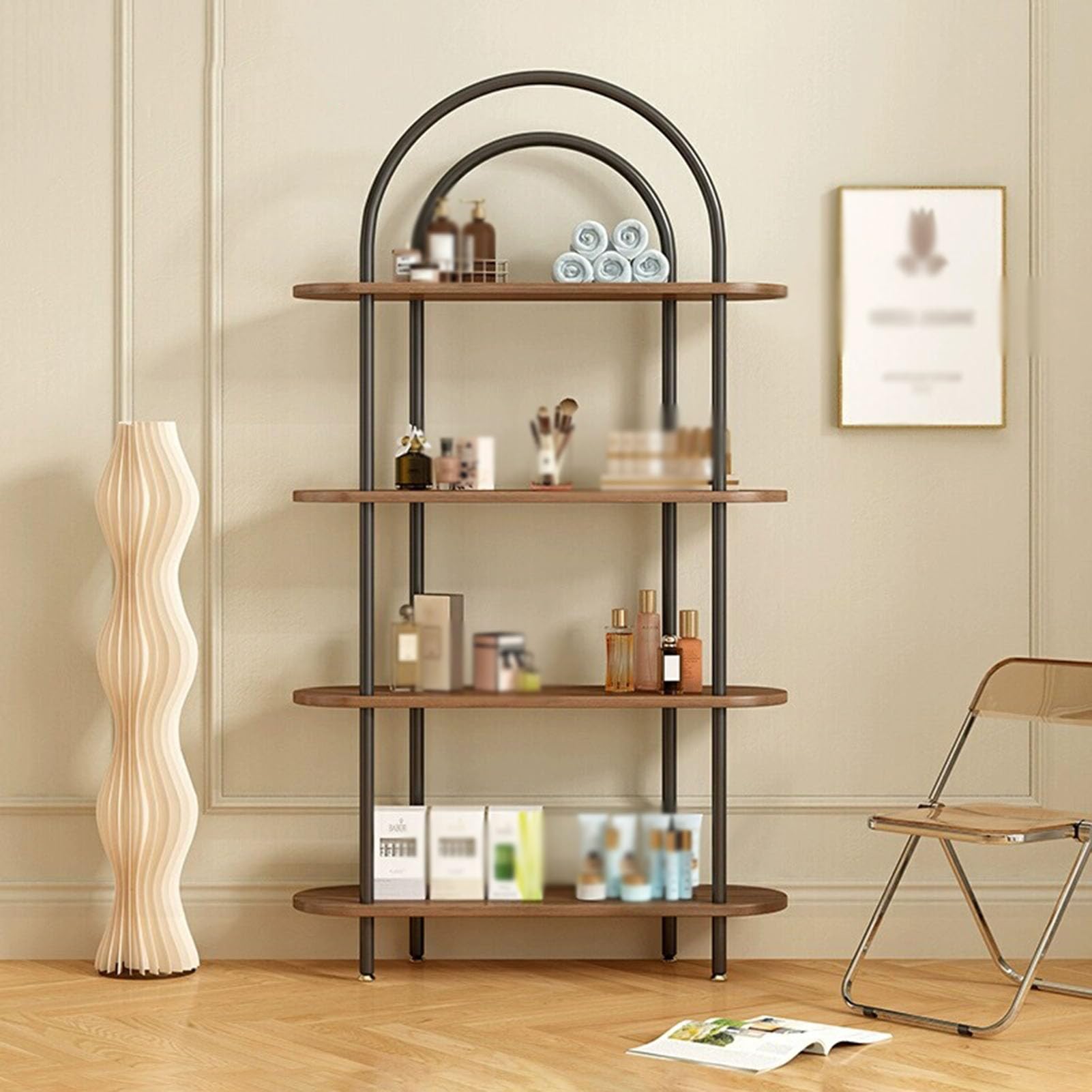 Organizer per cosmetici – Grande organizer per cosmetici e cosmetici su entrambi i lati, espositore per smalti per unghie, ideale per strumenti di bellezza e profumi
