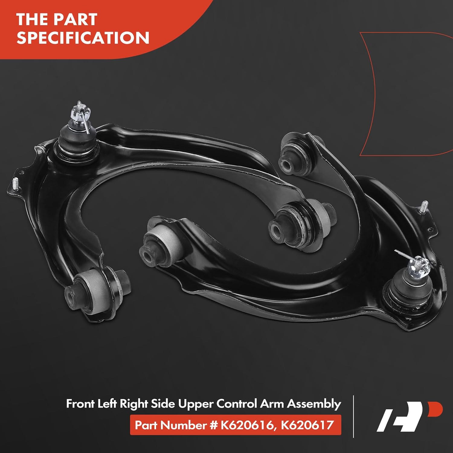 A-Premium 8Pcs Front Suspension Kit, Upper Lower Control Arm, Lower Ball Joint, Outer Tie Rod End, Compatible with Honda Accord 2003-2007 & Acura TSX 2004-2008