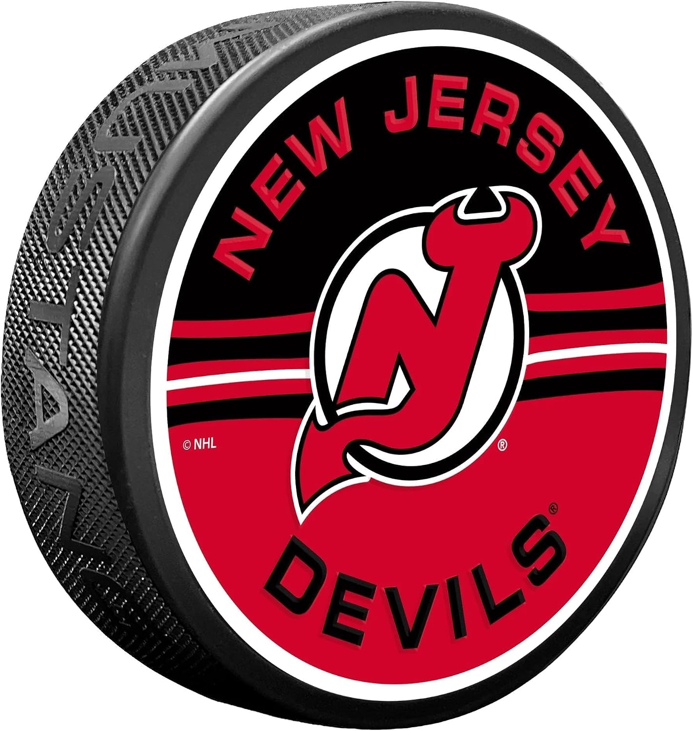 Sports Decor New Jersey Devils Puck - Half & Half