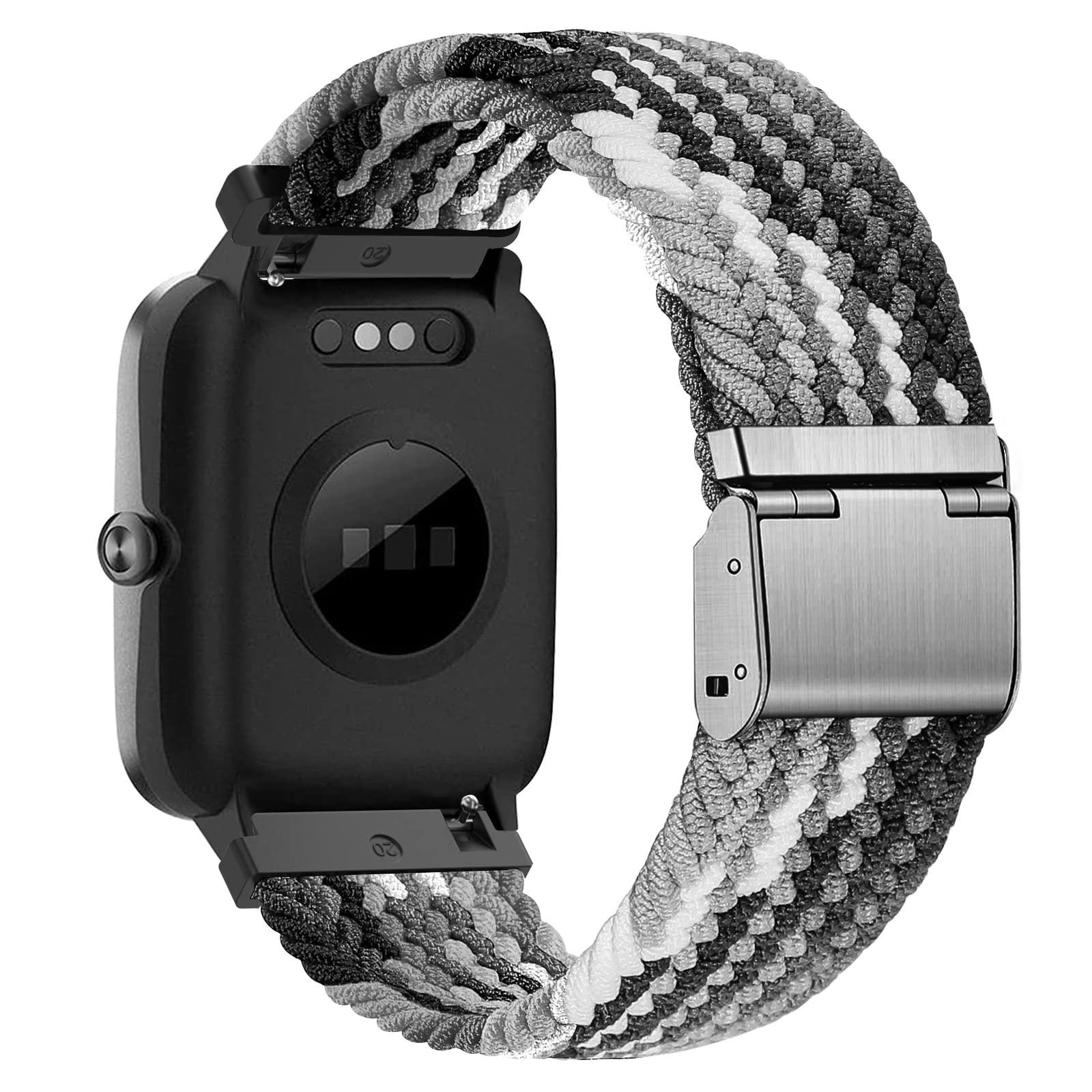 Cinturino per Amazfit Active, 20mm Sport Nylon Ricambio Elastica Cinturini per Amazfit GTS, GTS 4 Mini, GTS 4, GTS 3, GTS 2, GTS 2 Mini, GTR Mini, Amazfit Bip, Bip U, Bip U Pro, Bip 3, Bip 3 Pro