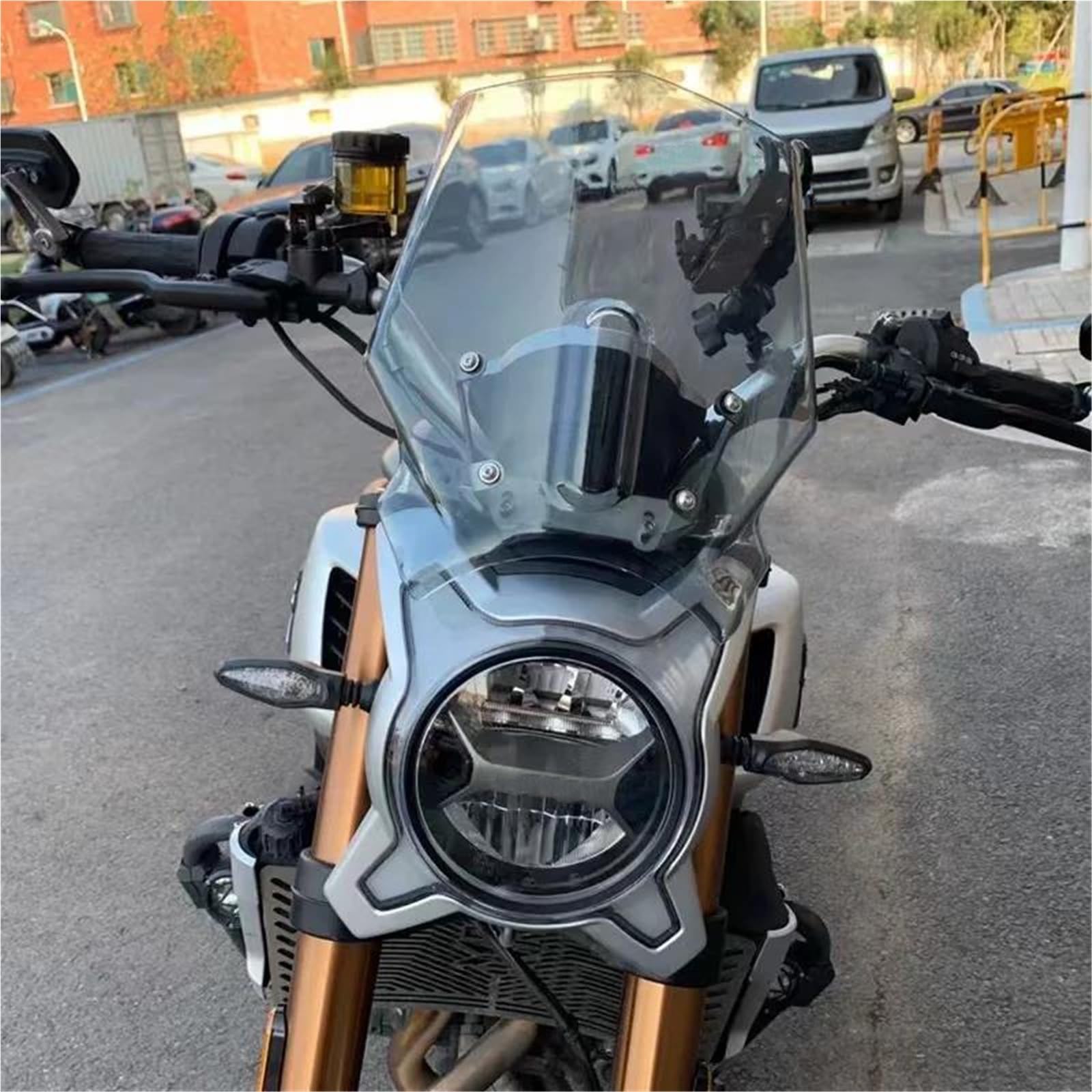Dla CFMOTO 700CL-X przedniej szyby motocykla Przedłużenie szyby motocykla(A)
