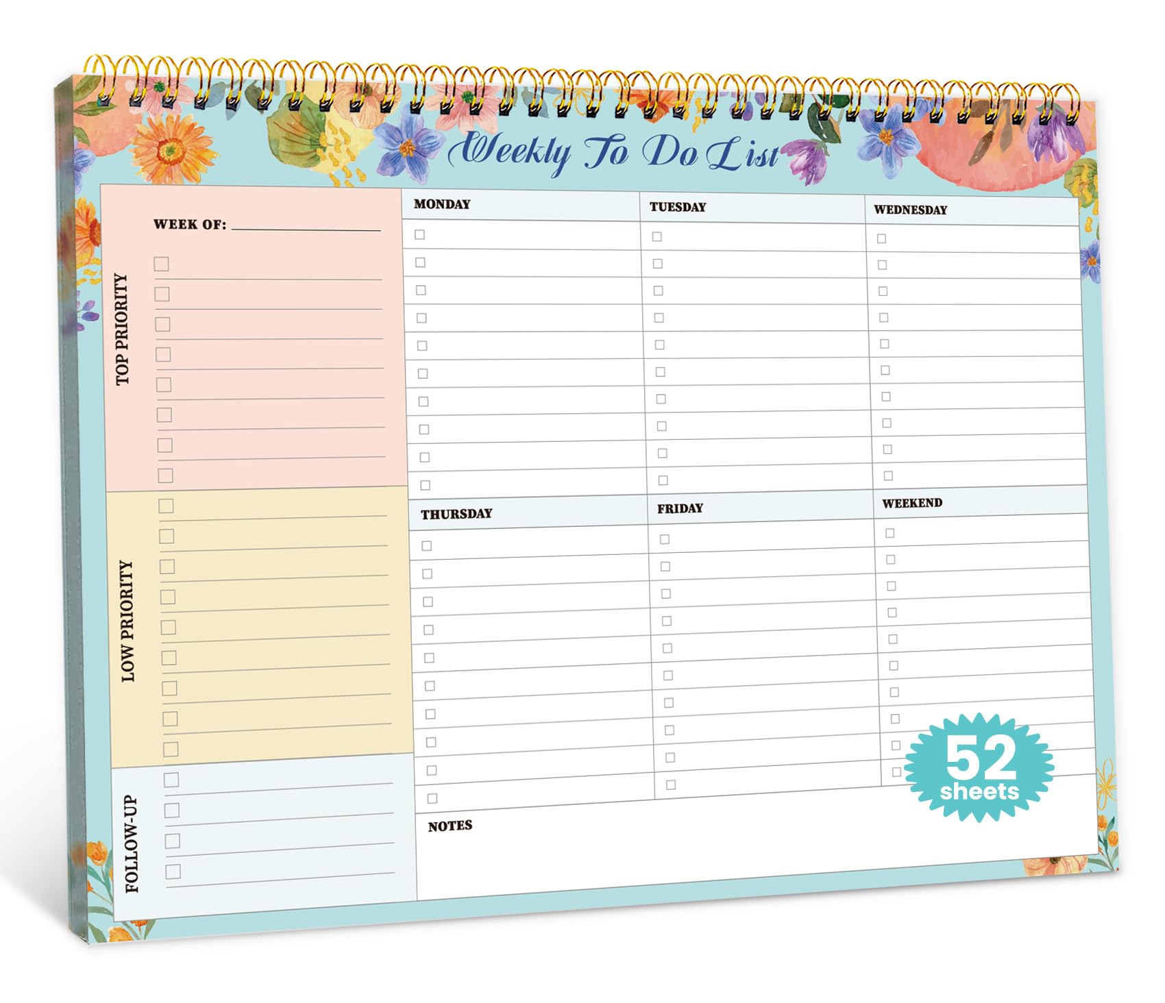 ZOTIA Weekly To Do List Notepad - Midnight Lilac -11
