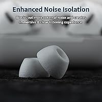 Vista 5 de Comply TrueGrip MAX Almohadillas de recambio de espuma viscoelástica premium para Apple AirPods Pro de tercera generación Comodidad duradera