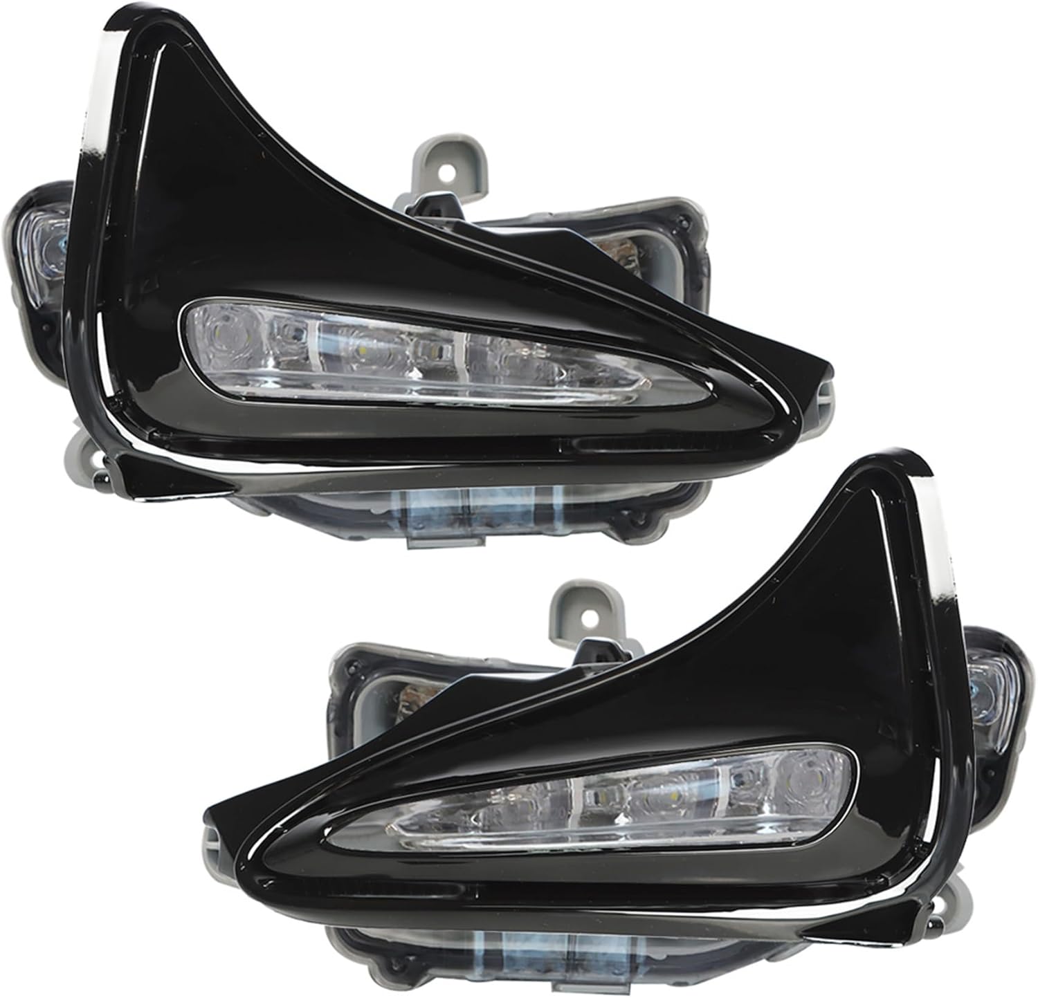 WFLNHB Left and Right Fog Lights Replacement for Corolla L LE XLE 2017-2019 Daytime Running Lamps Fog Driving Lights with Switch Bezel Wires