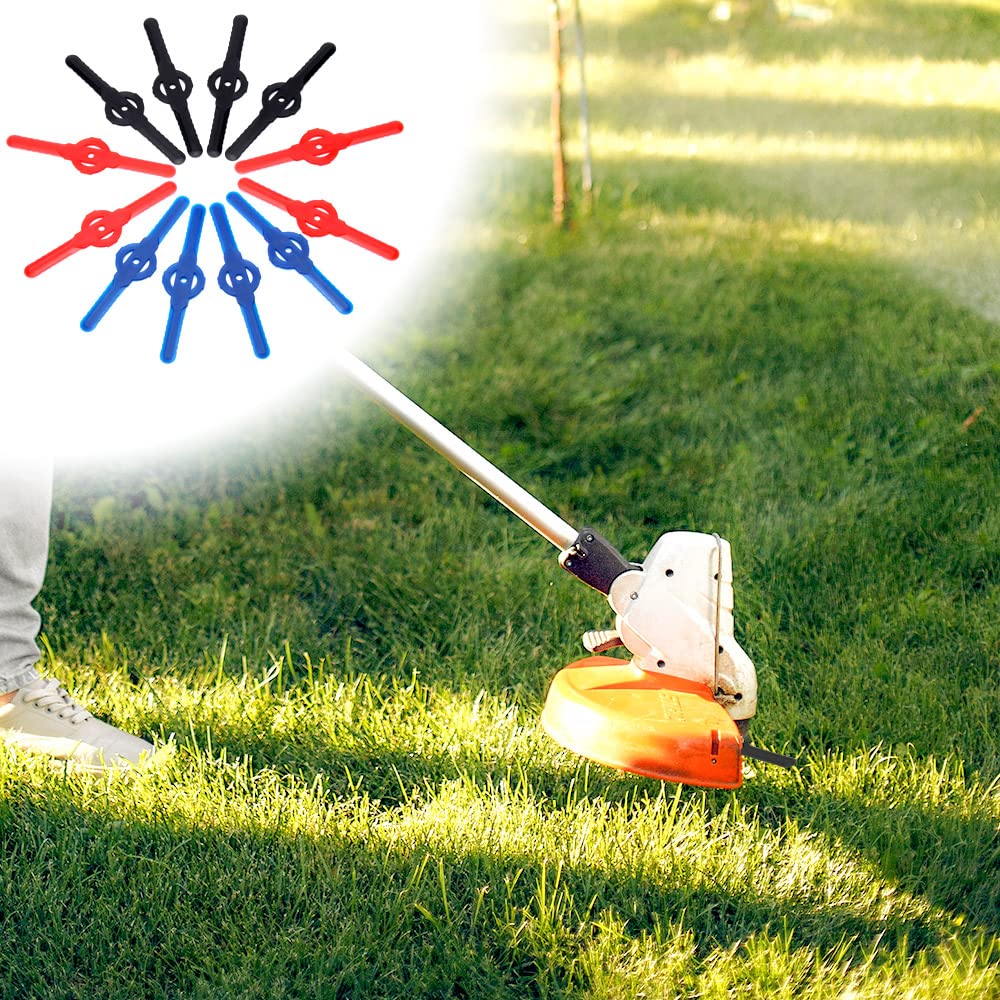 80 Coltelli Di Ricambio Per Decespugliatore | Plastica Durevole | Per Giardino, Prato, Campo - Nero - Foto 9