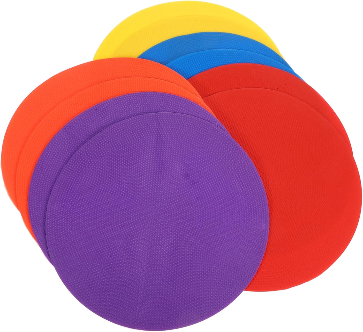10pcs Non- Agility Marking Discs for Soccer and Basketball Training Floor Markers for Sports Drills and Classroom Activities