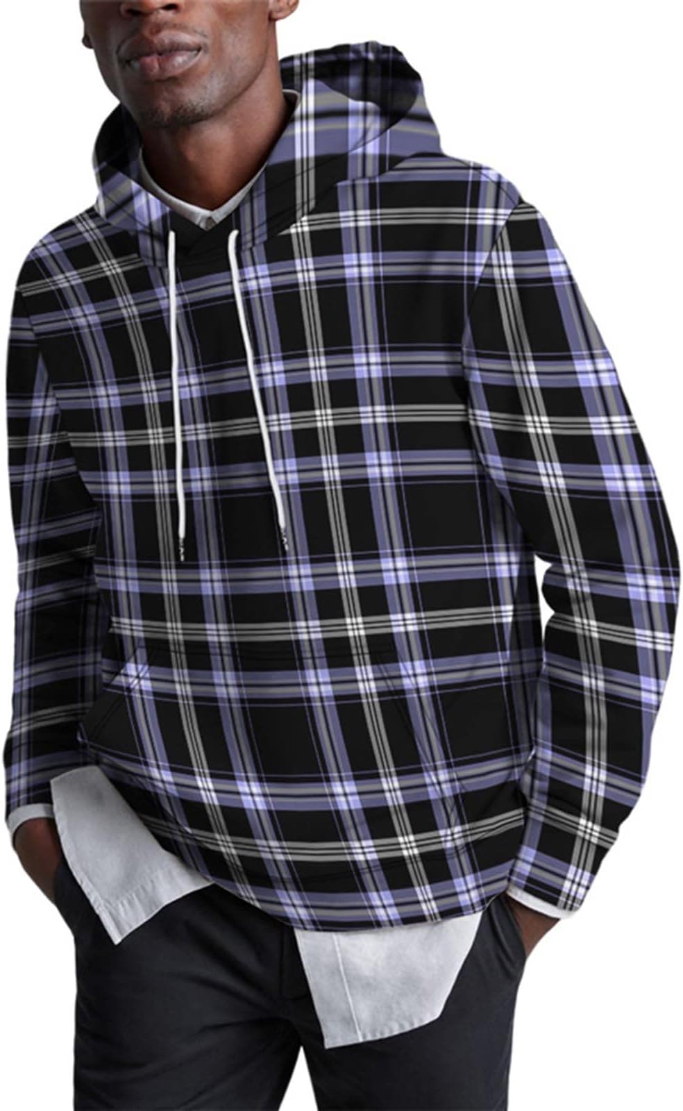OCCOKO Sweatshirts & Hoodie Men's Luxury Sweatshirt Graphic Print Custom Thick Fleece Coat