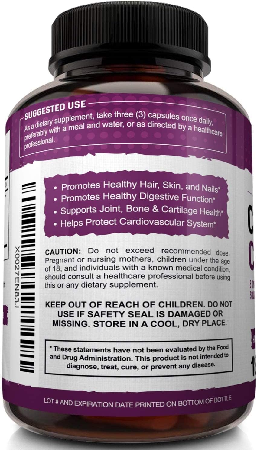 NutriFlair Multi Collagen Peptides Pills 2250MG, 180 Capsules - Type I, II, III, V, X - Premium Collagen Complex - Hydrolyzed Protein Supplement for Anti-Aging, Healthy Joints, Hair, Skin, and Nails : Health & Household